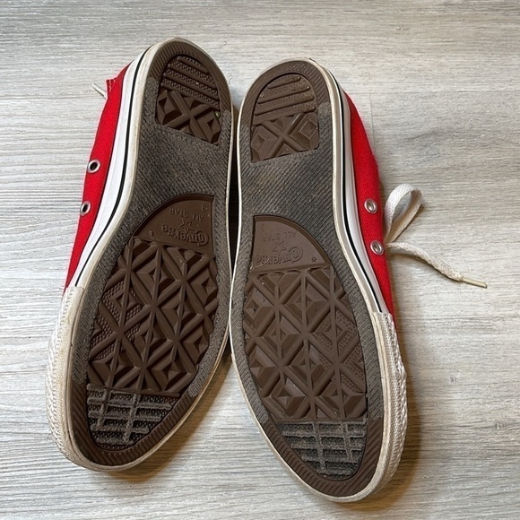 Youth Red Converse All Star Unisex Sneakers Size 3 - Picture 9 of 9